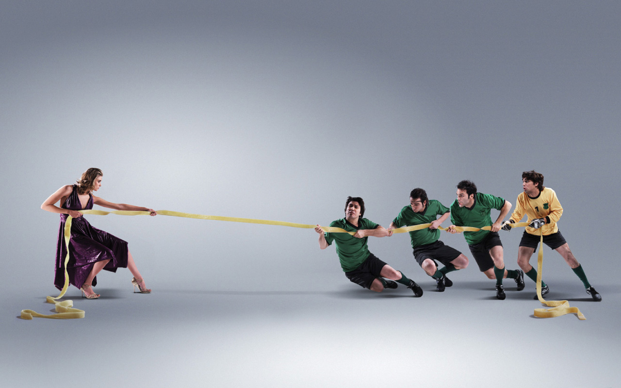 灵感跃然纸上 人物创意平面广告设计壁纸的艺术与商业交融